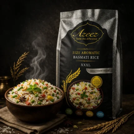 Aziz Silver XXXL 1121 Super Basmati Rice -30KG